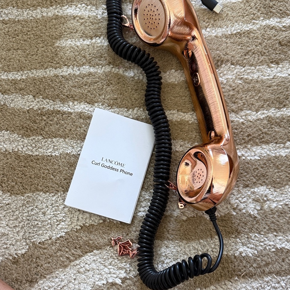 Native union Rose Gold retro Goddess Phone handset for cell phone w charms $40 - Picture 2 of 6